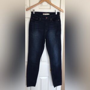 Levi Strauss Straight Leg Jeans Women's Size 2 Blue Denim Stretch